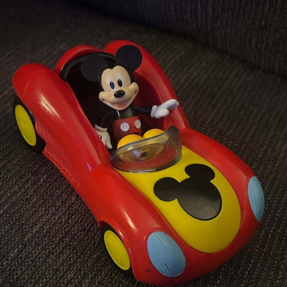 Disney Mickey Mouse Red and Yellow Racing Car